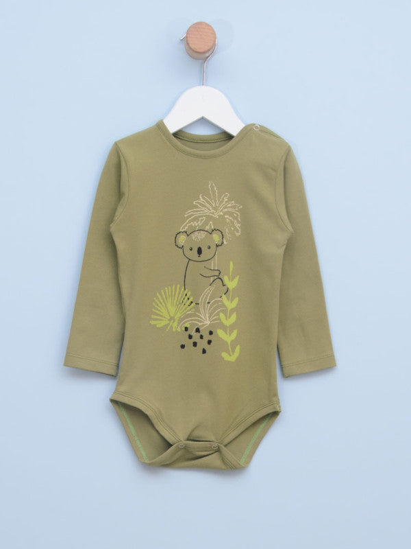 Bodi za bebe 0316 68 Tamno zelena