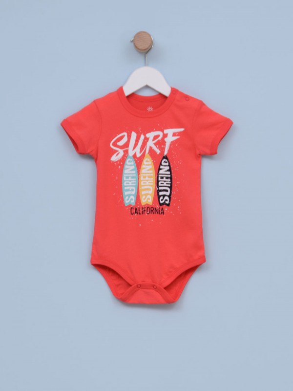 Bodi za bebe dečake PL21-1BOKR12 68 Crvena