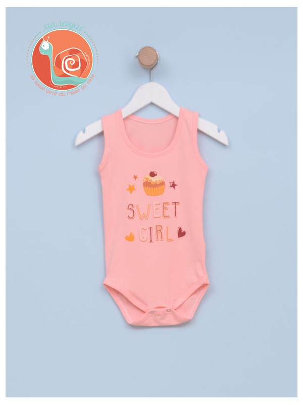 Bodi za bebe devojčice 0010 68 Kajsija