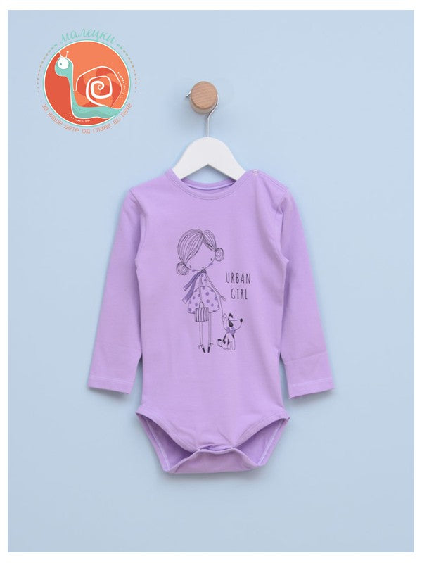 Bodi za bebe devojčice 0316 68 Lila