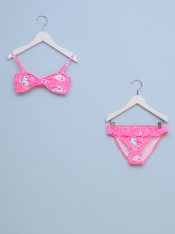 Dvodelni kupaći za devojčice 6017 10 Roze