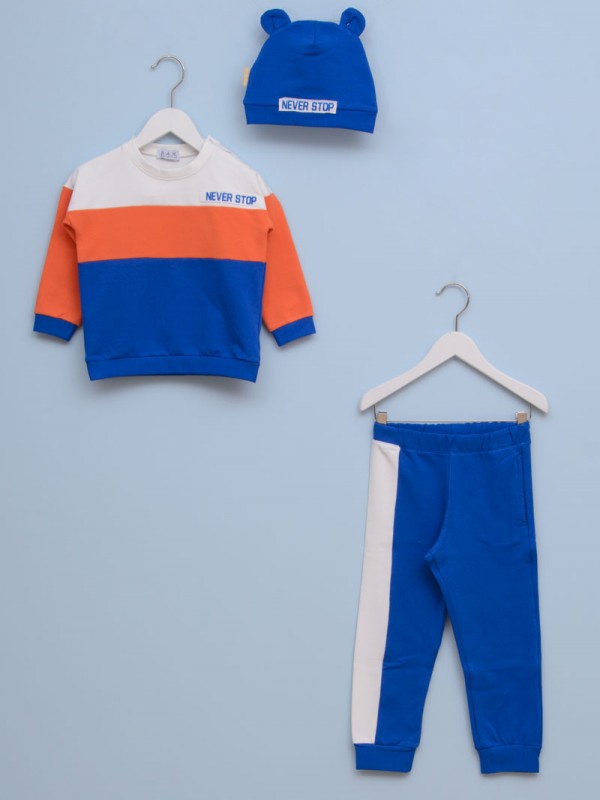 Komplet trenerka za bebe dečake A4283 68 Plava