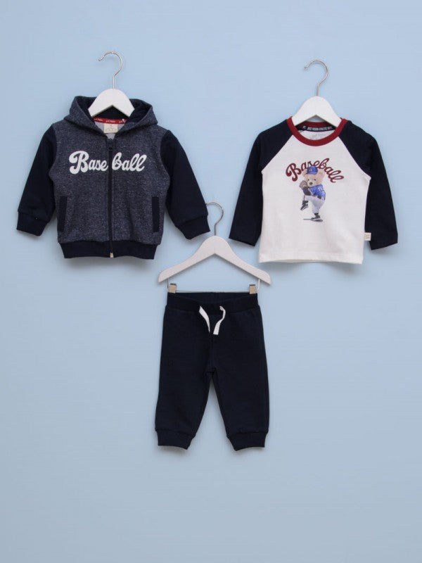 Komplet za bebe dečake JZ22-1KOM3D03 62 Teget