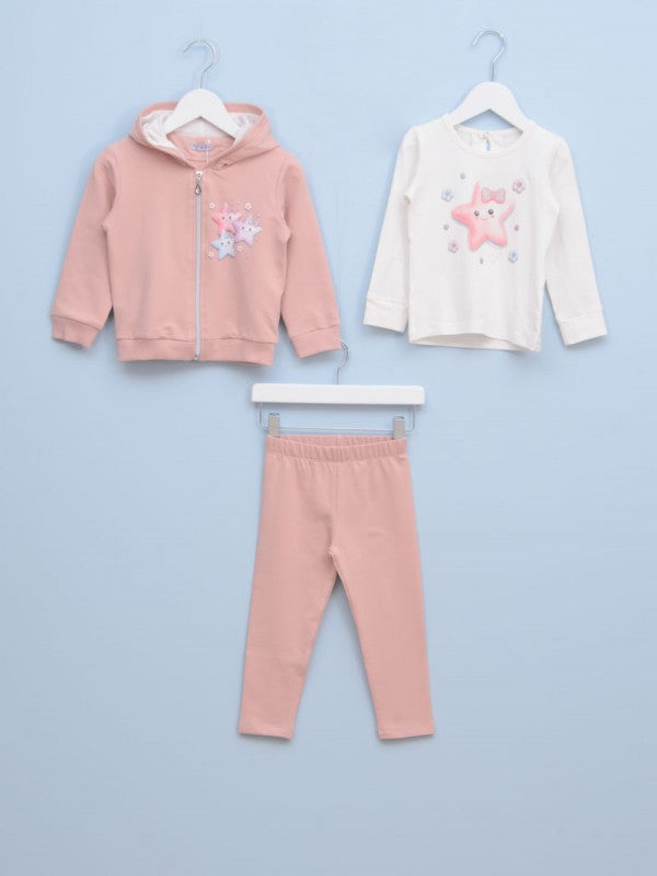 Komplet za bebe devojčice 8-184 62 Roze
