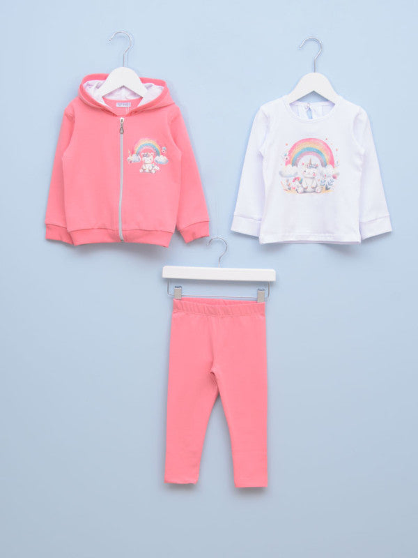 Komplet za bebe devojčice 8-184 62 Roze