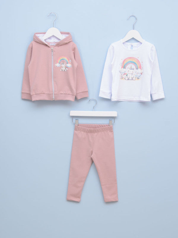 Komplet za bebe devojčice 8-184 62 Roze