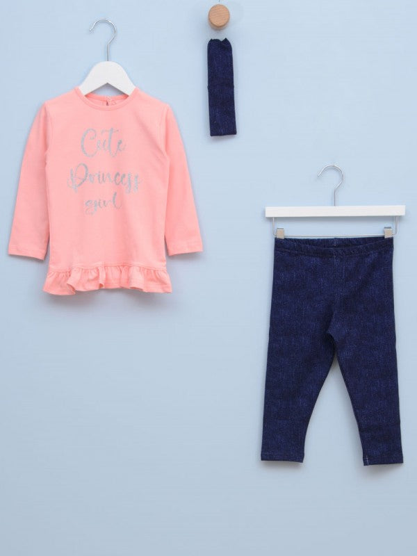 Komplet za devojčice 23001 CUTE 68 Roze