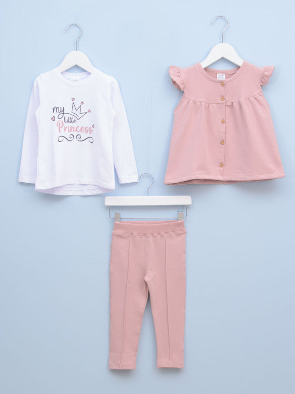 Komplet za devojčice LITTLE 68 Roze