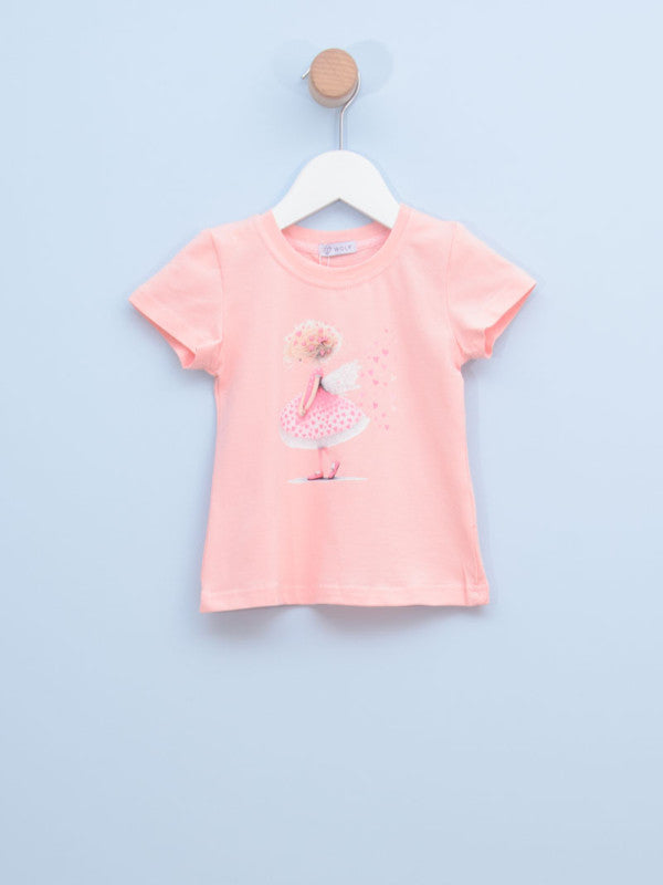 Majica za bebe devojčice 8-047 92 Roze