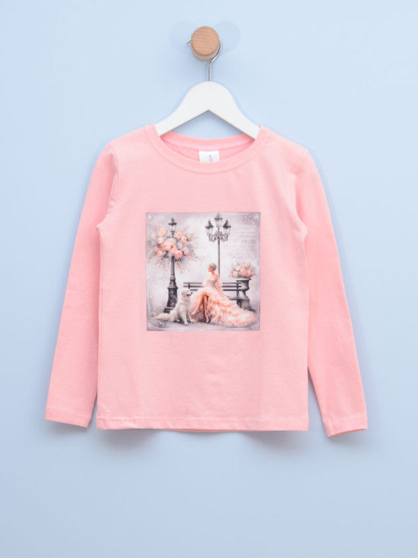 Majica za devojčice 2-001 6 Roze