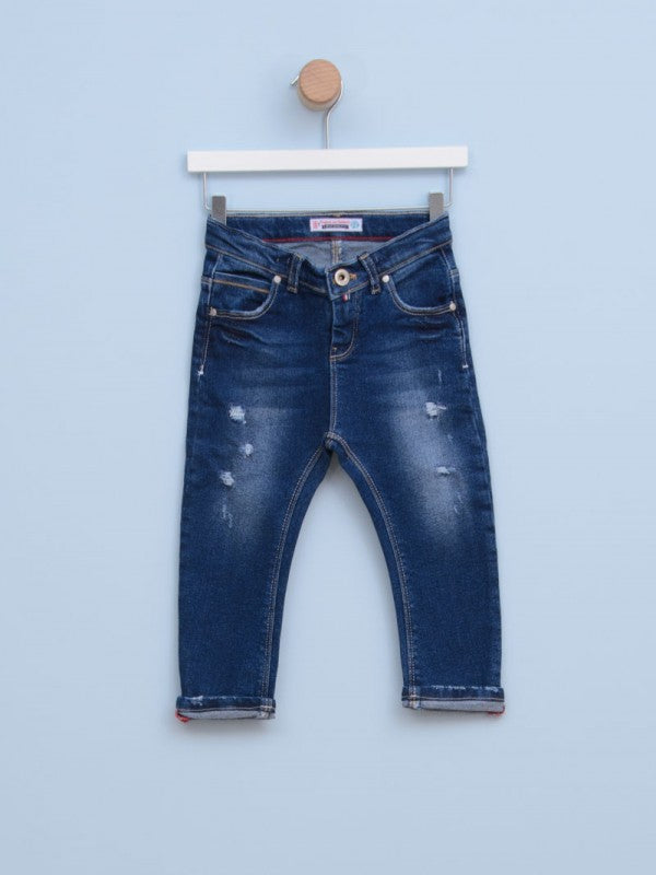 Pantalone za dečake 4683 1 Teksas plava
