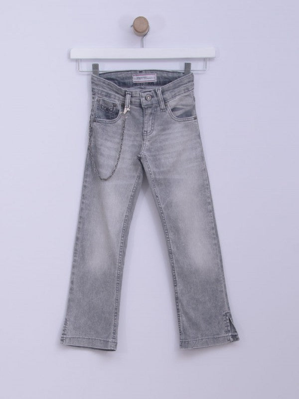 Pantalone za devojčice 220 6 Svetlo siva