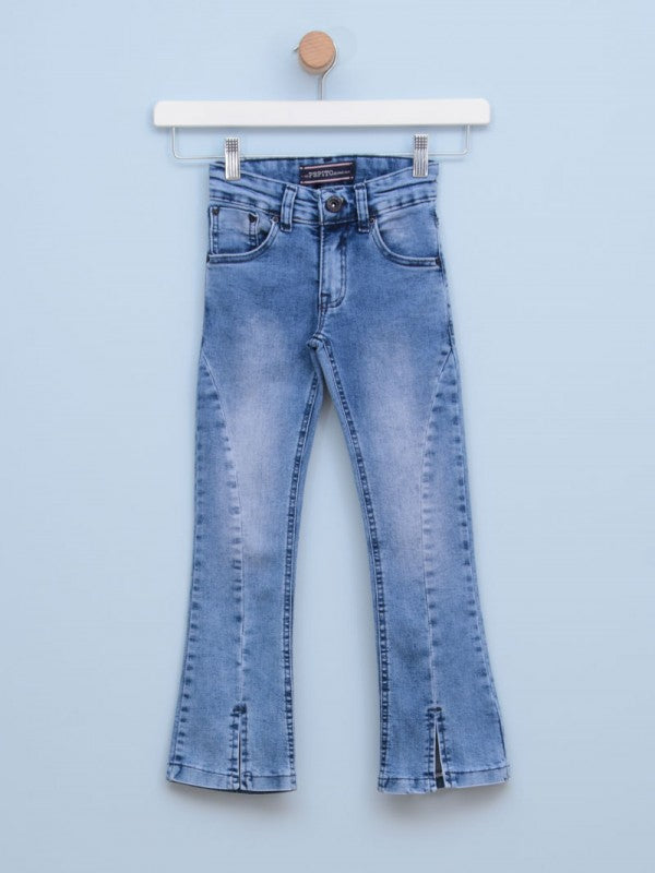 Pantalone za devojčice 230 6 Teksas plava