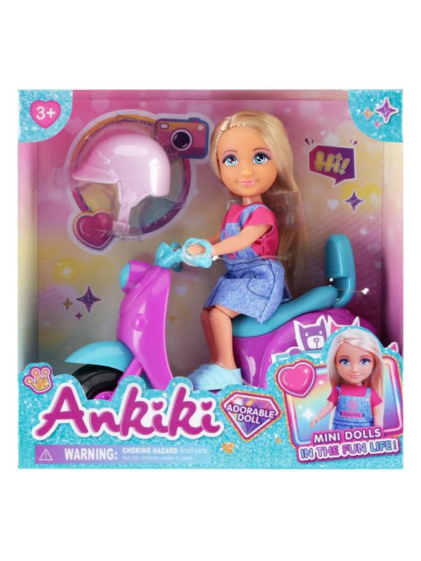 Ankiki lutka na skuteru