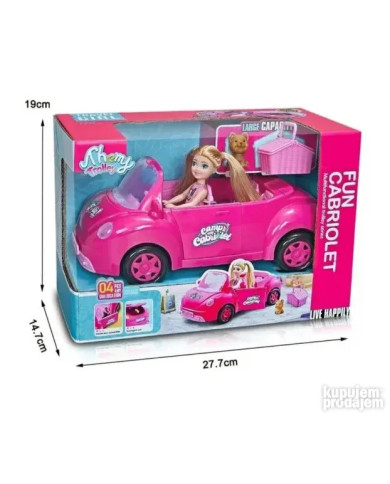 Lutka u kabrioletu igračka