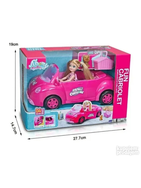 Lutka u kabrioletu igračka