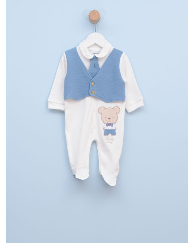 Štrampla sa prslukom i kravatom