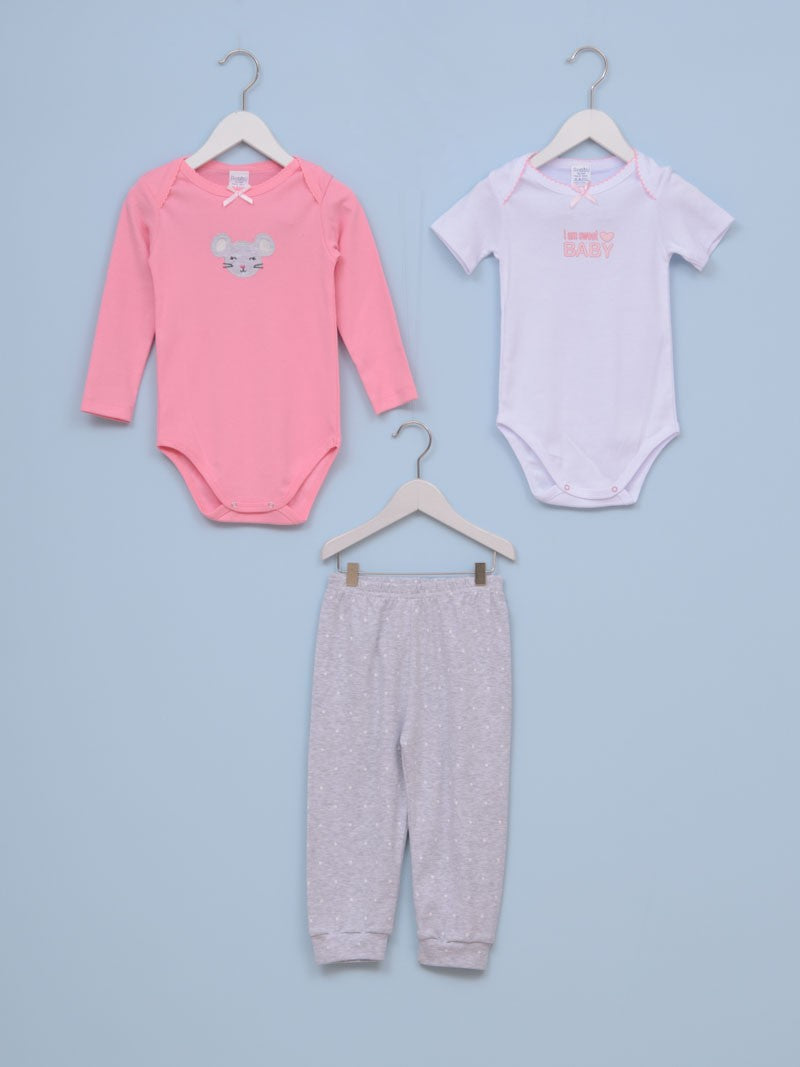 Set za bebe devojčice MIŠICA