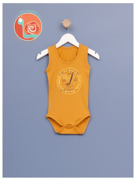 Bodi za bebe dečake 0010 68 Oranž