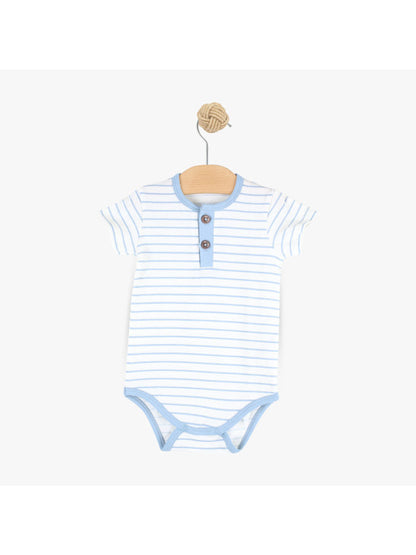 Bodi za bebe dečake PL25-7BOJR09 68 Svetlo plava
