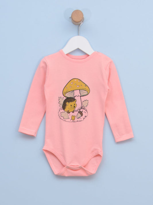 Bodi za bebe devojčice 0316 68 Roze