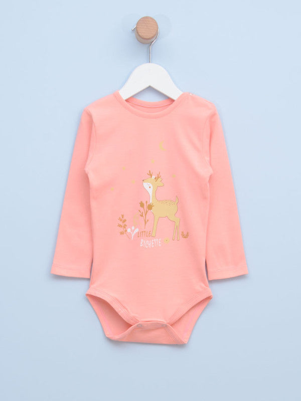 Bodi za bebe devojčice 0316 68 Kajsija