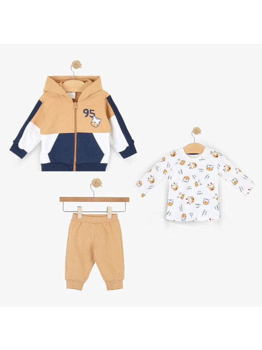Komplet trenerka za bebe JZ25-1KOM3DA01 62 Braon
