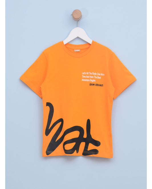 Majica za dečake 8119 6 Oranž