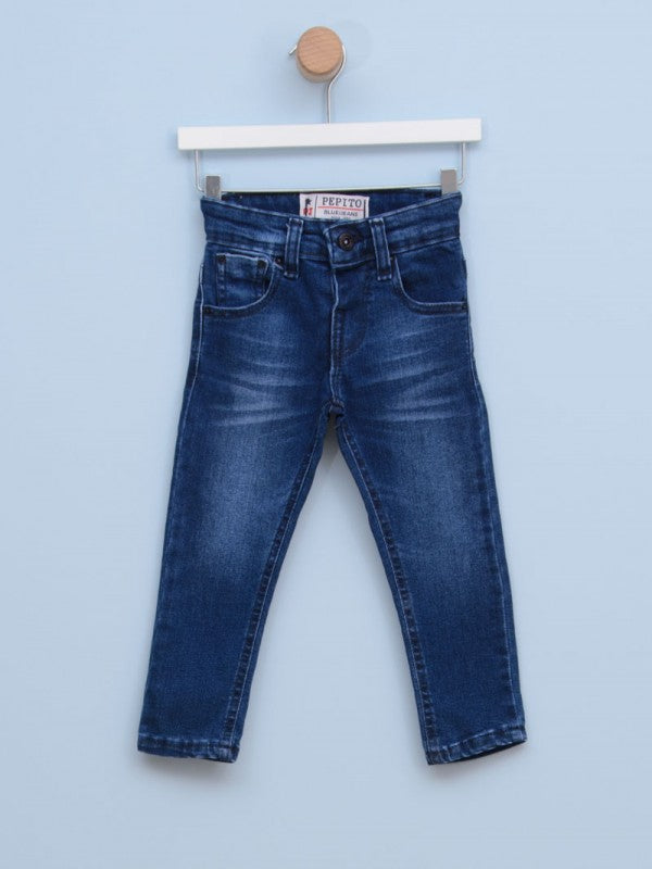 Pantalone za dečake 674 1 Teksas plava