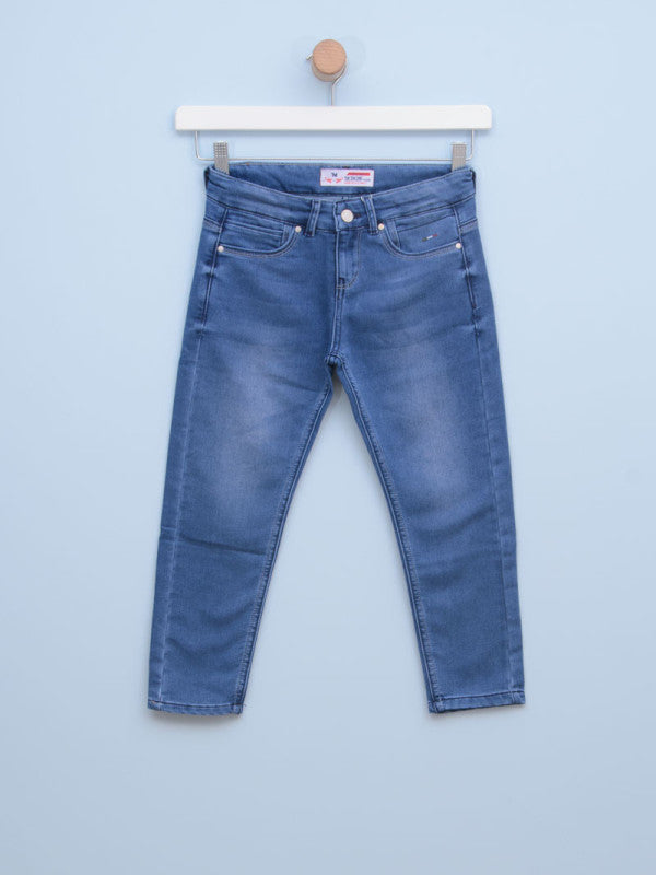 Pantalone za dečake 8902 6 Teksas plava
