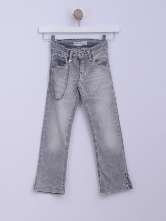Pantalone za devojčice 220 6 Svetlo siva