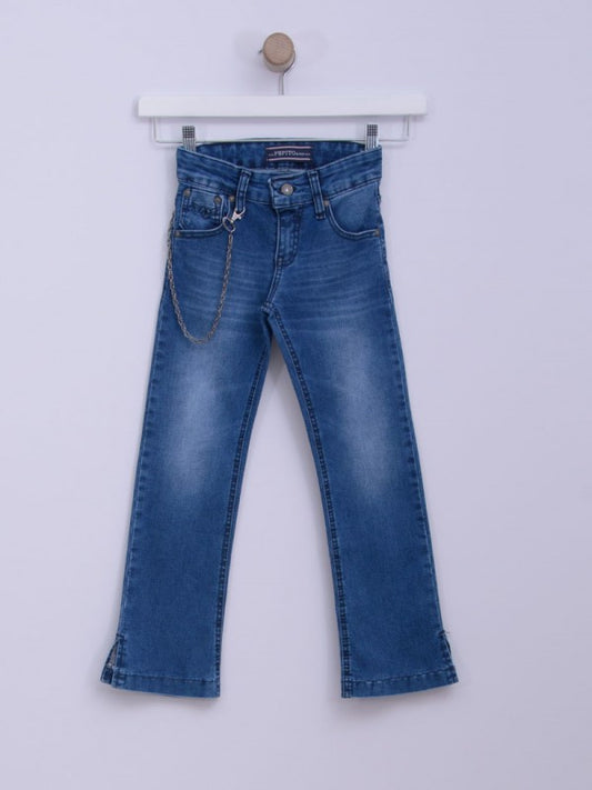 Pantalone za devojčice 220 6 Teksas plava