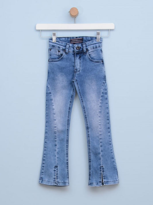 Pantalone za devojčice 230 6 Teksas plava