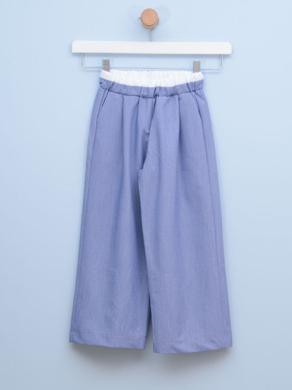 Pantalone za devojčice 8-071 6 Svetlo plava