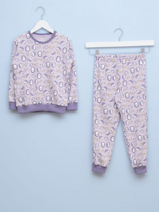 Pidžama za devojčice 70463 2 Lila