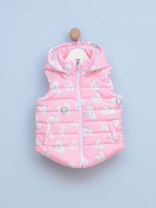 Prsluk za devojčice M0305 2 Roze